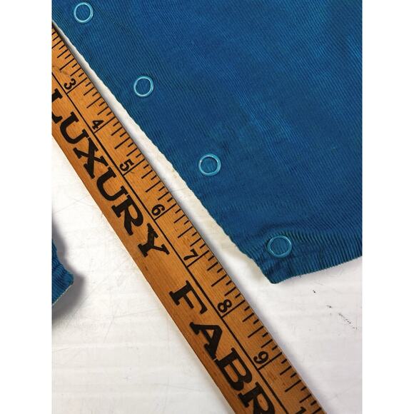 Long Romper Joh Joh Button Shoulder Pants Unisex 18 - 24 Mos Blue Reversible - Picture 6 of 11